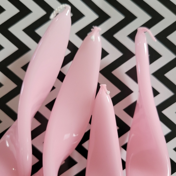 Pink Spiral Candles (4)~ Adpal~ Made In Poland NWT/NIB ~ Pretty! - Picture 7 of 16